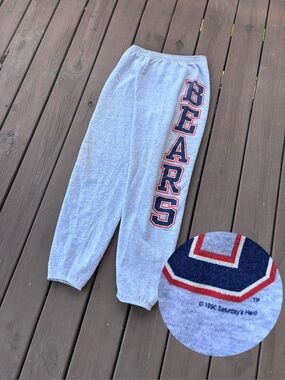 Vintage 1990 Bears Sweatpants Sz XL Grey NFL Spellout